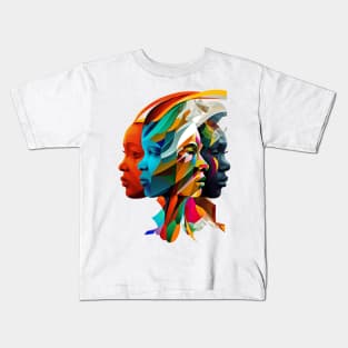 Diversity-faces Kids T-Shirt